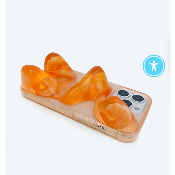Vibrant Orange Shrimp iPhone 13 Case with Unique Design - Picture 2 of 10